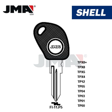 JMA – GT10BT5 CHIPLESS Transponder Key SHELL / FI-11.P5