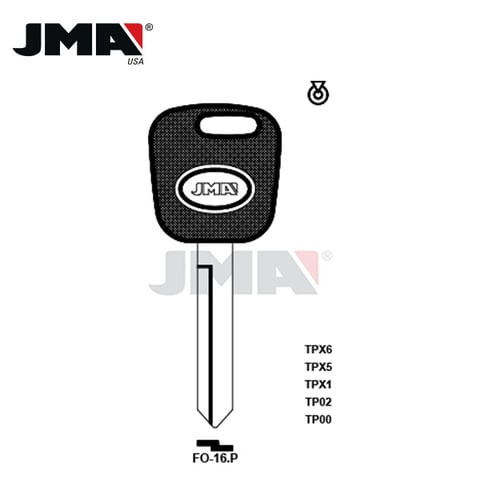 JMA – 1996-2002 Ford / H73-PT Transponder Key (4C Chip) / TP02FO-16.P