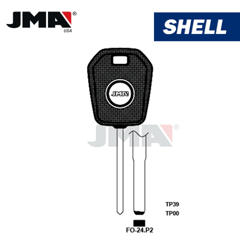 JMA – HD94PT CHIPLESS Transponder Key SHELL For Ford / FO-24P2