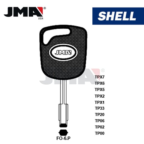 JMA – FO21T7 CHIPLESS Transponder Key SHELL / FO-6.P