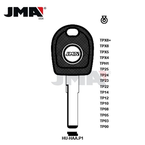JMA – 1998-2000 VW / HU66T10 Transponder Key / TP10HU-HAA.P1