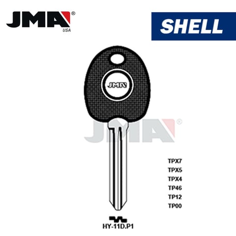 JMA – HYN14RT14 CHIPLESS Transponder Key SHELL For Hyundai / HY-11D.P1