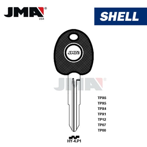 JMA – HY022PT CHIPLESS Transponder Key SHELL for Hyundai / HY-4.P1