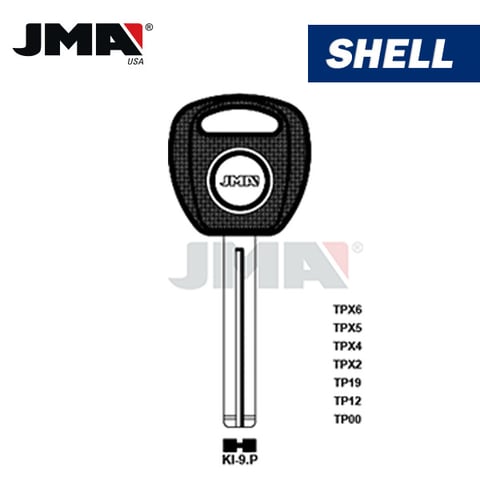 JMA – KK7PT CHIPLESS Transponder Key SHELL For KIA / KI-9.P
