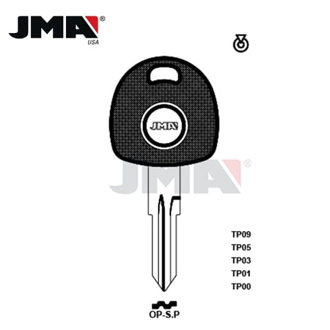 JMA – 1989-2001 Cadillac / HU46T2 Transponder Key / TP09OP-S.P