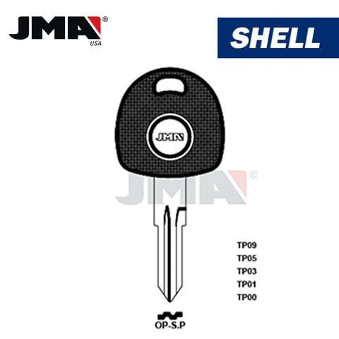 JMA – HU46T5 CHIPLESS Transponder Key SHELL For GM / OP-S.P