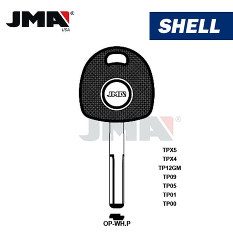 JMA – HU46T5 CHIPLESS Transponder Key SHELL for GM / OP-WH.P