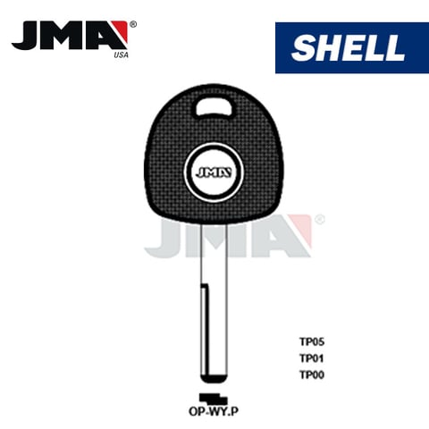 JMA –  YM27T5 CHIPLESS Transponder Key SHELL For GM / OP-WY.P