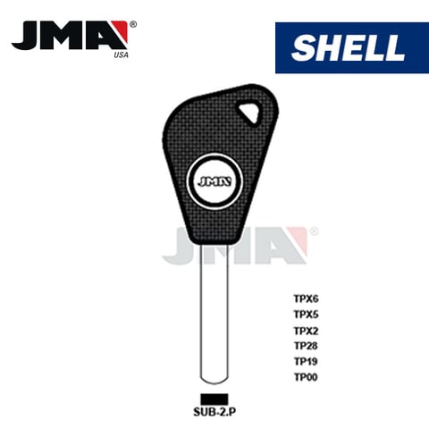 JMA – DAT17T13 CHIPLESS Transponder Key SHELL For Subaru / SUB-2.P