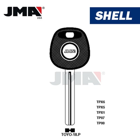 JMA – TOY40BT4 CHIPLESS Transponder Key SHELL For Toyota / TOYO-18.P