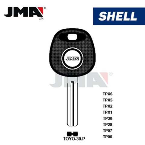 JMA – TOY48BT4 CHIPLESS Transponder Key SHELL For Toyota / TOYO-30.P