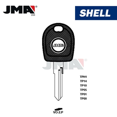 JMA – HU49T5 CHIPLESS Transponder Key SHELL For Volvo / VO-2.P