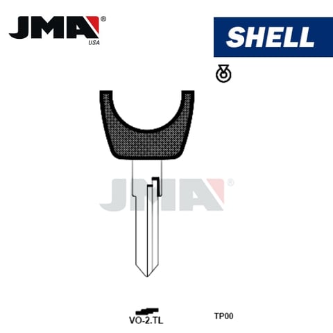 JMA – Volkswagen CHIPLESS Transponder Key SHELL / TP00VO-2.TL