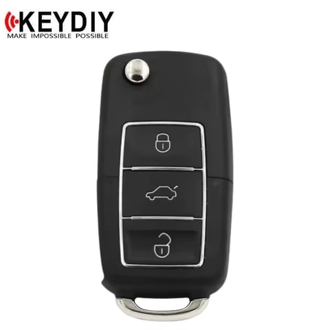 KEYDIY – Volkswagen Style – 3-Button Universal Flip Key (KD-B01-3-LUXURY)