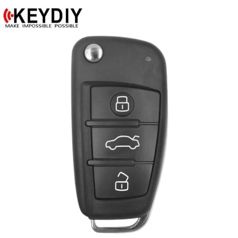 KEYDIY – Audi Style – 3-Button Universal Flip Key / Black (KD-B02)