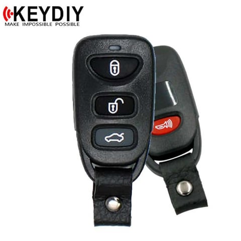 KEYDIY – Hyundai / Kia Style / 4-Button Universal  Keyless Entry Remote – Black (KD-B09-3-1)