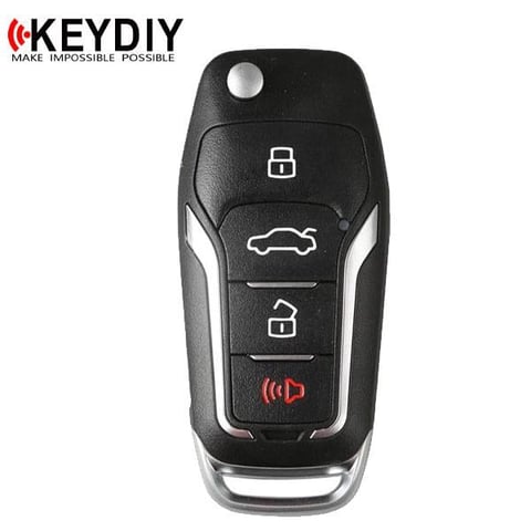KEYDIY – Ford Style / 4-Button Universal Flip Key Remote (KD-B12-4)