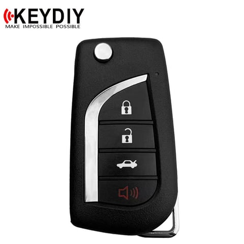 KEYDIY – Toyota Style / 4-Button Universal Flip Key Remote (KD-B13-4)