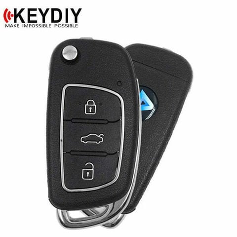 KEYDIY – Hyundai Style / 3-Button Universal Flip Key Remote / Black (KD-B16)