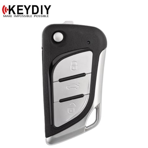 KEYDIY – Cadillac Style – 3-Button Universal Flip Key (KD-B30) / Metal