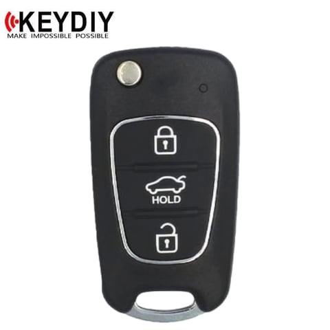 KEYDIY – Hyundai / Kia Style / 3-Button Universal Flip Key w/ Integrated Chip (KD-NB04)