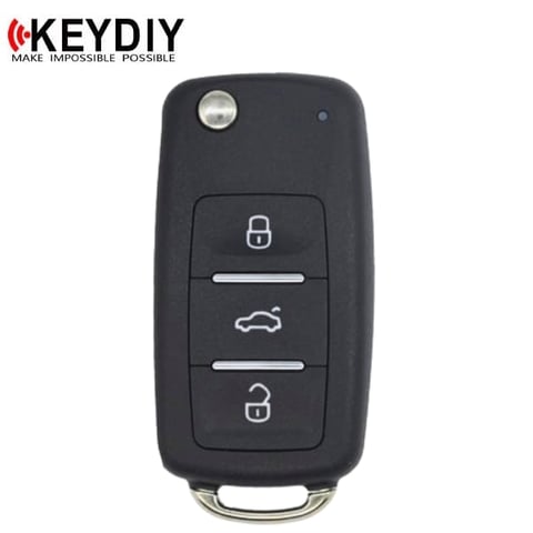 KEYDIY – Volkswagen Style / 3-Button Universal Flip Key w/ Integrated Chip (KD-NB08-3)