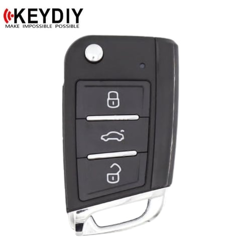 KEYDIY – Volkswagen Style / 3-Button Universal Flip Key w/ Integrated Chip (KD-NB15)