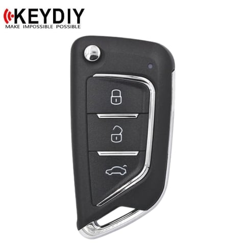 KEYDIY – Knife Style / 3-Button Universal Flip Key w/ Integrated Chip (KD-NB21-3)
