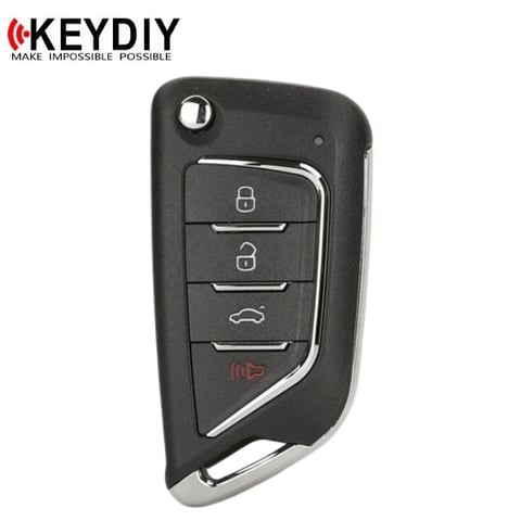 KEYDIY – Knife Style / 4-Button Universal Flip Key w/ Integrated Chip (KD-NB21-4)