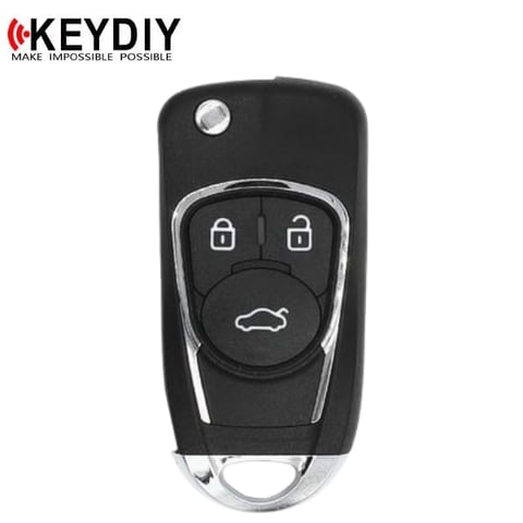 KEYDIY – Buick Style / 3-Button Universal Flip Key w/ Integrated Chip (KD-NB22-3)