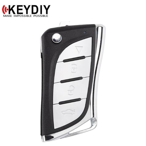 KEYDIY – Lexus Style / 4-Button Universal Flip Key w/ Integrated Chip (KD-NB24-4)