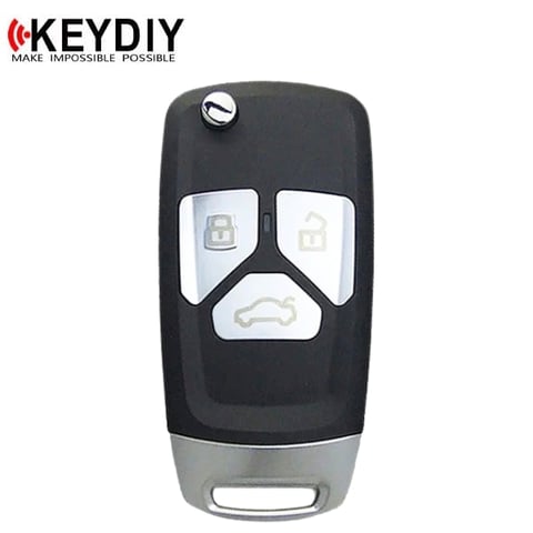 KEYDIY – Audi Style / 3-Button Universal Flip Key w/ Integrated Chip (KD-NB27-3)