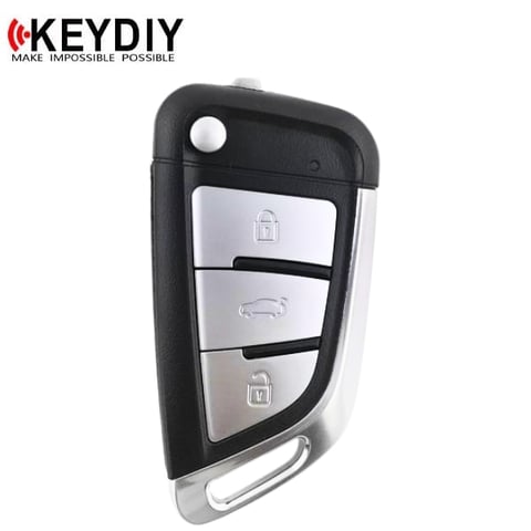 KEYDIY – BMW Style / 3-Button Universal Flip Key w/ Integrated Chip (KD-NB29) / Metal