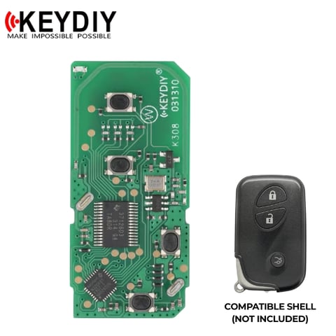 KEYDIY – Toyota Style / 3-Button Universal Smart Remote PCB Board (KD-TDB04-3)