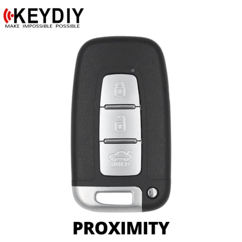 KEYDIY – Hyundai Style / 3-Button Universal Smart Key w/ Proximity Function (KD-ZB04-3) / Middle Slot