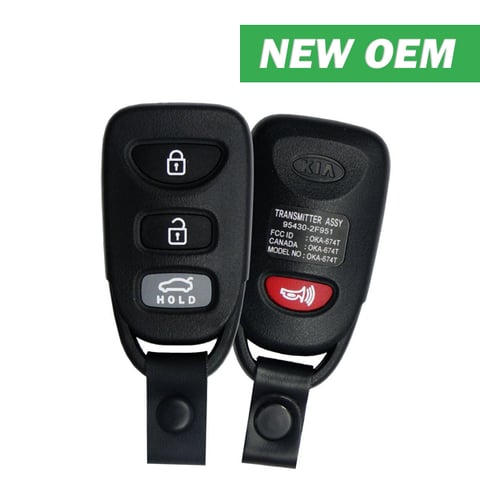 2007-2009 Kia Spectra / 4-Button Keyless Entry Remote / OKA-674T / PN: 95430-2F951 (Canada) (OEM)