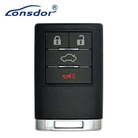 Lonsdor – CD30-28 Cadillac Style – 4-Button Universal Smart Key – ID46+ID49+1D4A – Adjustable Frequency (Aftermarket)