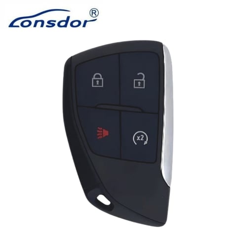 Lonsdor – CL30-21 Chevrolet Style – 4-Button Universal Smart Key – ID46+ID49+1D4A – Adjustable Frequency (Aftermarket)