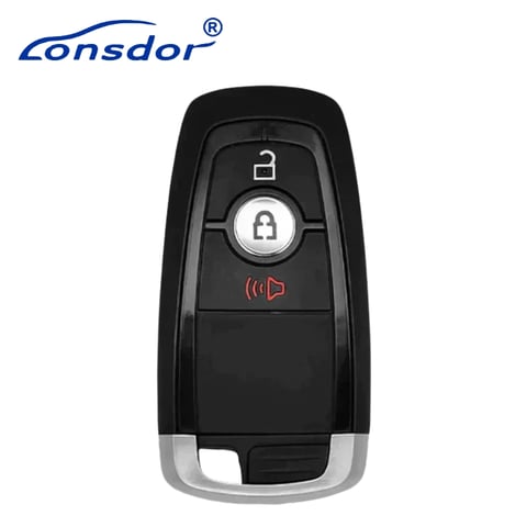 Lonsdor – FO30-03 Ford Style – 3-Button Universal Smart Key – ID46+ID47+ID4A – Adjustable Frequency (Aftermarket)