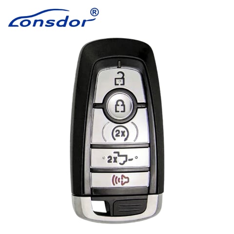 Lonsdor – FO30-0D Ford Style – 5-Button Universal Smart Key – ID46+ID47+ID4A – Adjustable Frequency (Aftermarket)