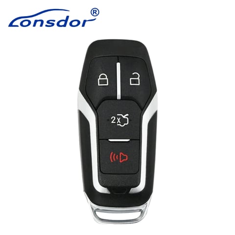 Lonsdor – FO30-14 Ford Style – 4-Button Universal Smart Key – ID46+ID47+ID4A – Adjustable Frequency (Aftermarket)