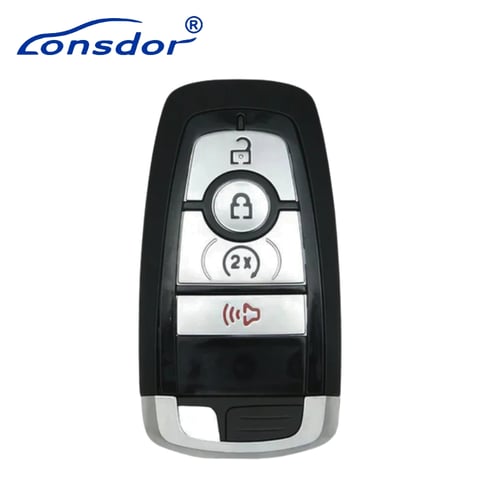 Lonsdor – FO3H-05 Ford Style – 4-Button Universal Smart Key – ID46+ID47+ID4A – Adjustable Frequency (Aftermarket)