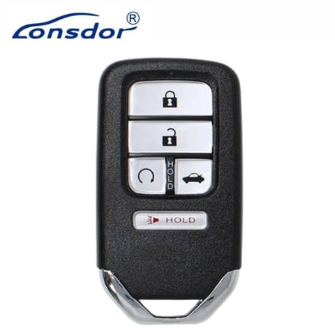 Lonsdor – HD30-06 Honda Style – 5-Button Universal Smart Key – ID46+ID47+ID4A – Adjustable Frequency (Aftermarket)