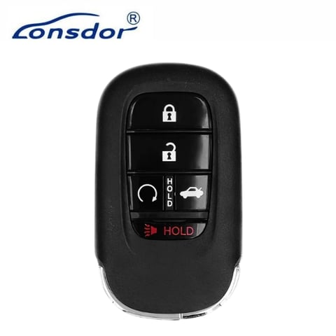 Lonsdor – HD30-16 Honda Style – 5-Button Universal Smart Key – ID46+ID47+ID4A – Adjustable Frequency (Aftermarket)