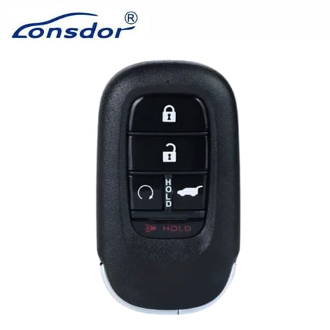 Lonsdor – HD30-17 Honda Style – 5-Button Universal Smart Key – ID46+ID47+ID4A – Adjustable Frequency (Aftermarket)