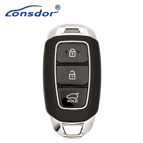 Lonsdor – HY30-01 Hyundai Style – 3-Button Universal Smart Key – ID46+ID47+ID4A+ID8A – Adjustable Frequency (Aftermarket)