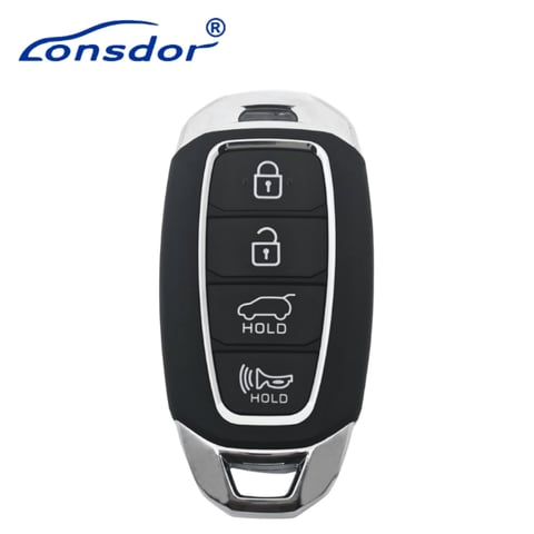 Lonsdor – HY30-02 Hyundai Style – 4-Button Universal Smart Key – ID46+ID47+ID4A+ID8A – Adjustable Frequency (Aftermarket)