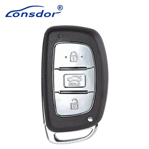 Lonsdor – HY30-11 Hyundai Style – 3-Button Universal Smart Key – ID46+ID47+ID4A+ID8A – Adjustable Frequency (Aftermarket)