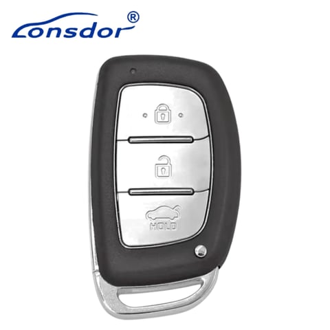 Lonsdor – HY30-21 Hyundai Style – 3-Button Universal Smart Key – ID46+ID47+ID4A+ID8A – Adjustable Frequency (Aftermarket)