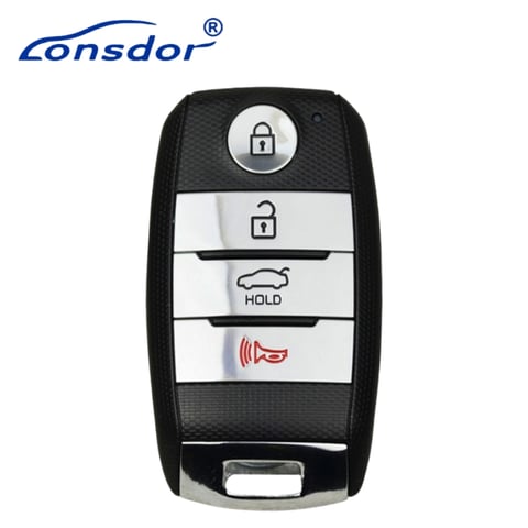 Lonsdor – HY30-32 Kia Style – 4-Button Universal Smart Key – ID46+ID47+ID4A+ID8A – Adjustable Frequency (Aftermarket)